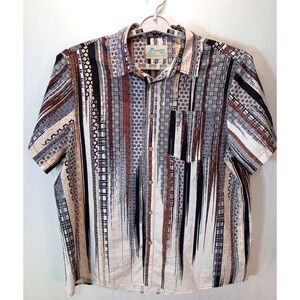 Hawaiian Shirts Vacation is a State of Mind Men's Button Down Hawaiian Shirt 2XL